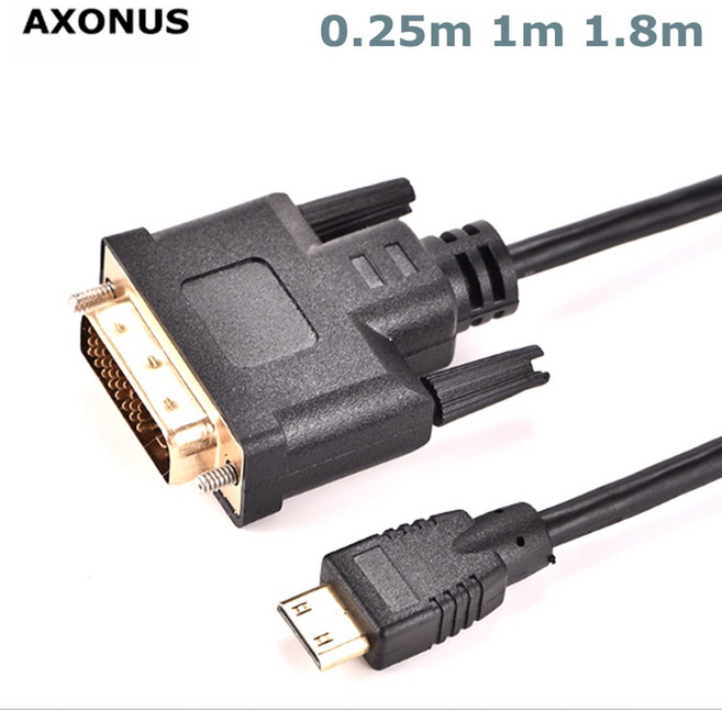 0.3m-1.8m 미니 HDMI DVI 24+1 공공 연결과 호환 가능 고화질 연결 케이블과, 02 1.8m, 1개