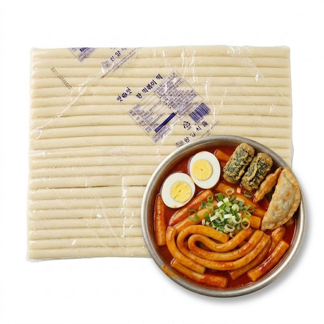 한양식품 밀떡볶이 모음 3.75kg~4kg 떡볶이떡 밀떡볶이떡, 3.75kg, 1개, 밀판떡볶이떡 3.75kg