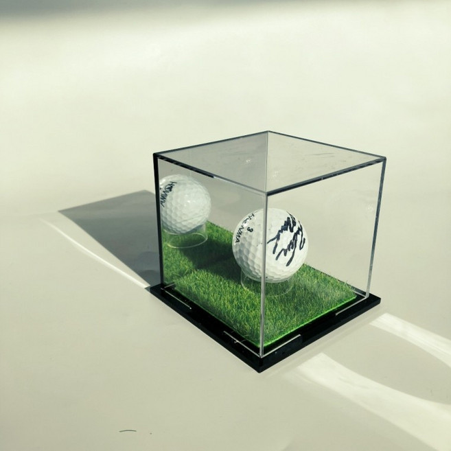 아크릴 골프공 싸인볼 케이스 홀인원 기념볼 선물 야구공케이스, 상세페이지 참조, 1개