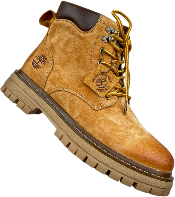 4위 - 팀버랜드 Timberland 남성 하이컷 워커부츠 밀색 워시드 연회색 스웨이드 두꺼운 러그 밑창 빈티지 패션