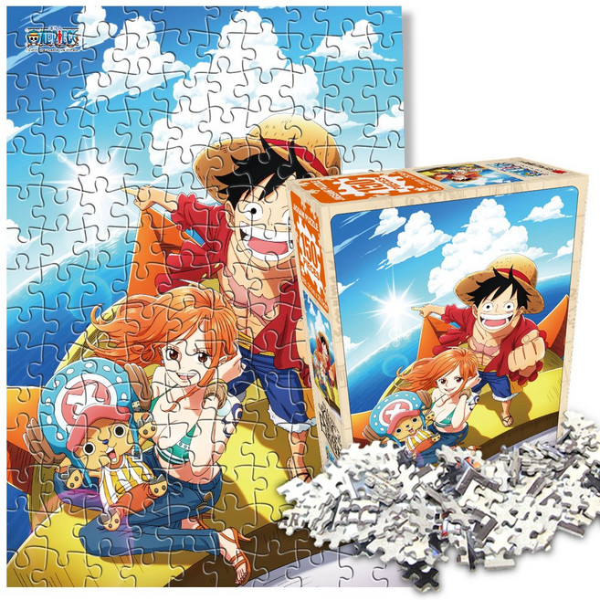 원피스 직소 퍼즐 150조각, 1개, 함께 가자, 150피스