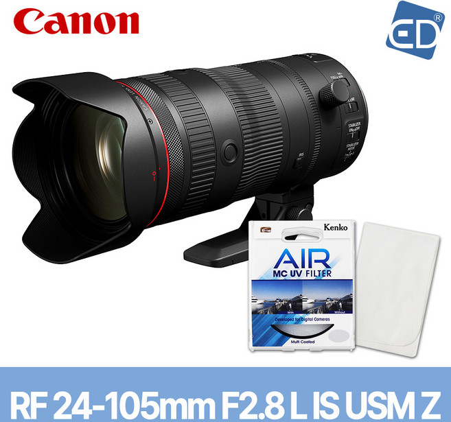 [캐논정품] 렌즈 RF 24-105mm F2.8 L IS USM Z+켄코필터+포켓융 /ED