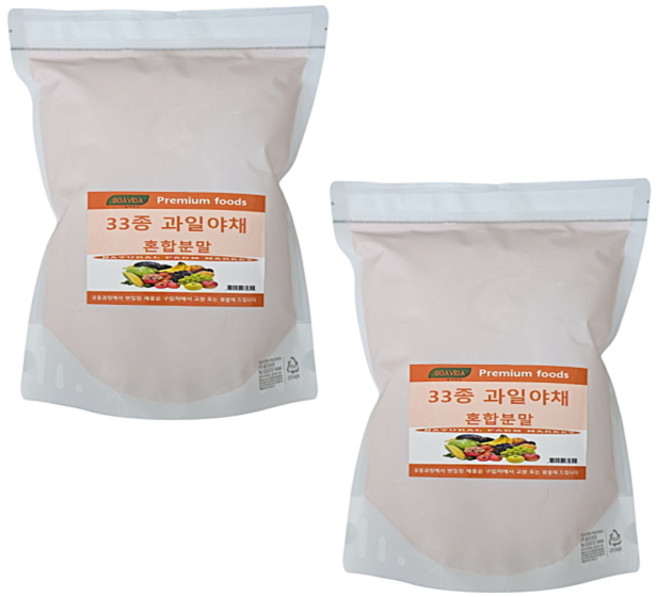 보아비다 과일야채혼합분말, 2개, 1kg