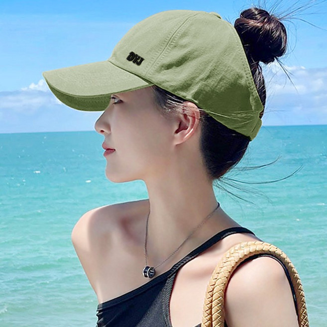 아띠Ahtty 똥머리 포니테일 코튼 볼캡 야구 모자 8color