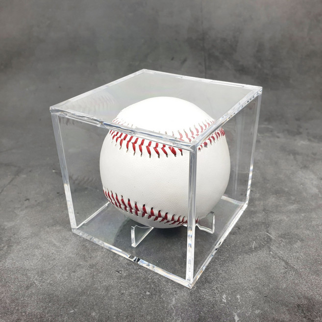 야구공 케이스 진열대 큐브 (아크릴 케이스) 싸인볼 보관, 1개
