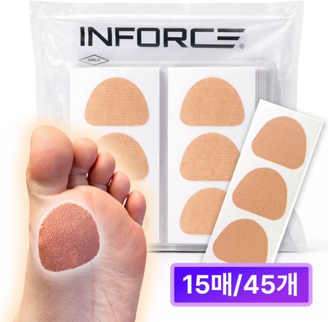 인포스 티눈 보호 밴드 발바닥 굳은살 패치, 1세트