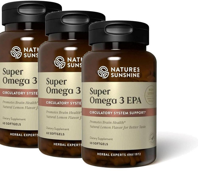 네이처스 선샤인 슈퍼 오메가-3 EPA 소프트젤 Nature's Sunshine Super Omega-3 EPA, 60정, 3개