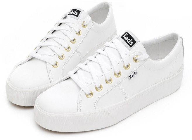 Keds 皮革厚底運動鞋