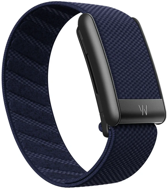 쿠쿠스토어 Whoop 5.0 손목밴드 스트랩 나일론 직조 탄성 Mg 스포츠 교체 W 로고 메탈 Life ECG 적합, 03 dark blue