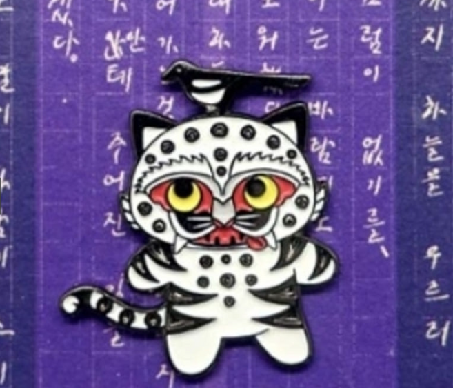 국립중앙박물관 까치와호랑이 까치호랑이 호작도호작도 작호도 뱃지 배지 케이팝데몬헌터스