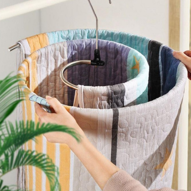 이불옷걸이 공간활용 이불걸이 다용도, 실버