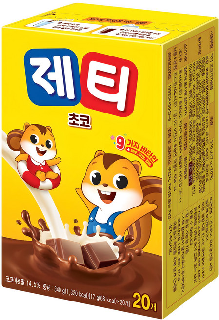 제티 초코 분말, 17g, 20개입, 1개