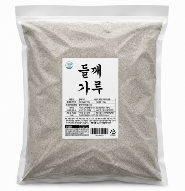 껍질째 고운 들깨가루, 1개, 1kg