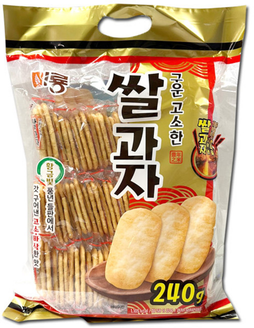 간식 탕비실 및 가성비 좋은 미룡 쌀과자 택1, 240g, 10개