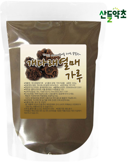 산들약초 국내산 개다래열매 가루 분말 300g (충령 목천료 개다래), 1개