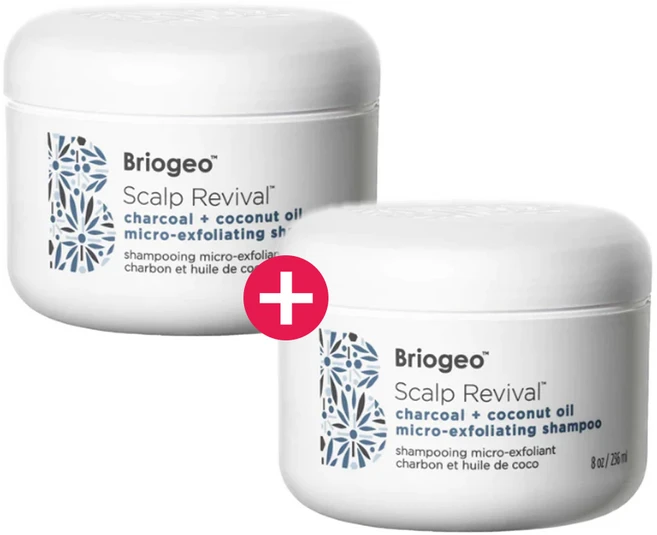 브리오지오 스칼프 리바이벌 차콜 코코넛오일 마이크로 익스폴리에이팅 샴푸 236mlx2개, 2개, 236ml - 쿠팡