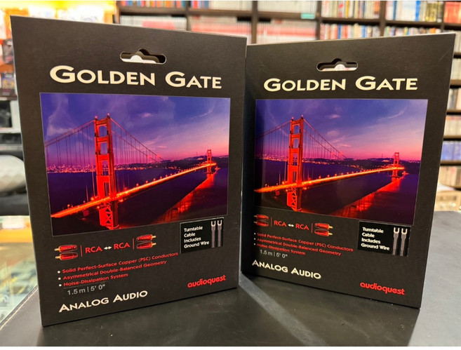 美國AudioQuest Golden Gate 黑膠唱盤訊號線(1.5米), 1個