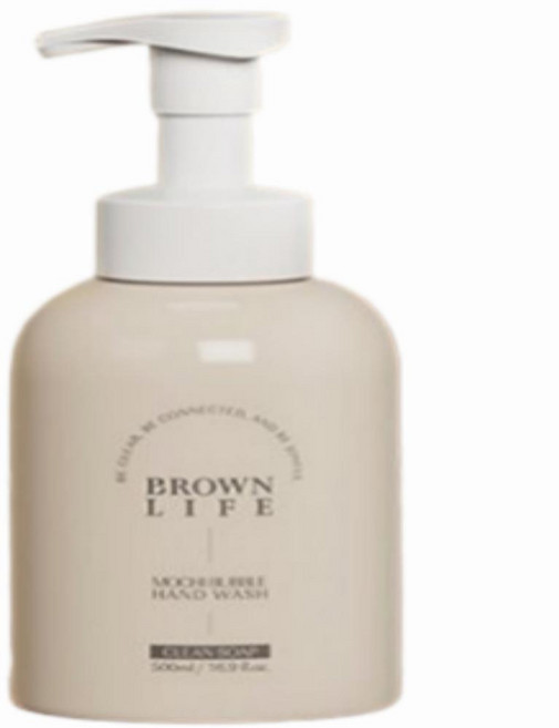 브라운라이프 아기 핸드워시 대용량 거품형 저자극 손세정제 클린솝향, 6개, 500ml