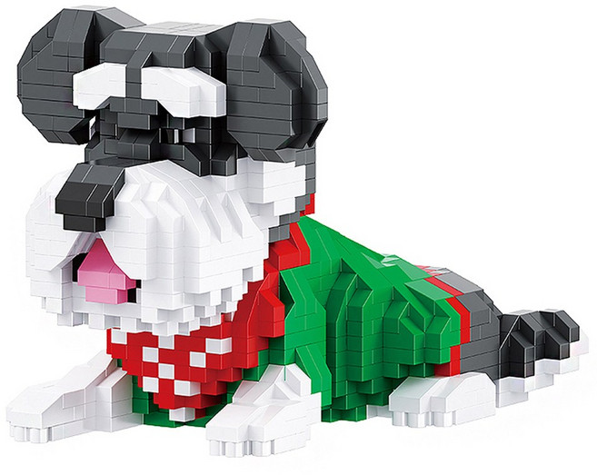 [알꿀밤-나노블럭-마이펫] BA베이비 슈나우저, 1개