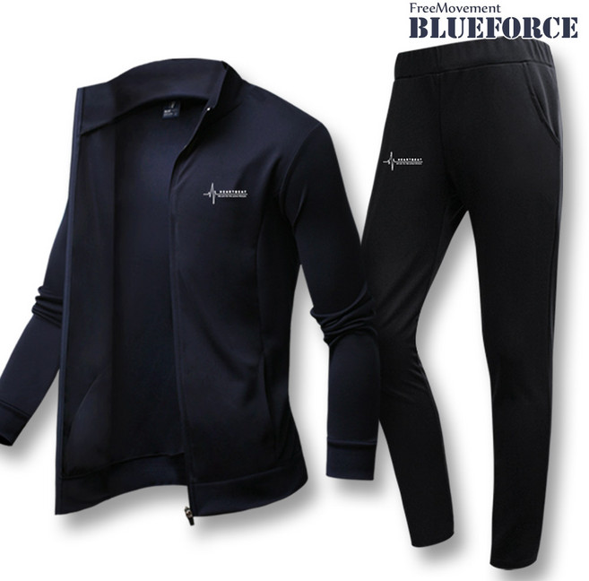 블루포스 애쉬 집업 트레이닝 세트 남여공용 운동복 츄리닝 트레이닝복 셋트 추리닝 츄리링 남자 여자 커플푹 홈웨어 기본 체육복