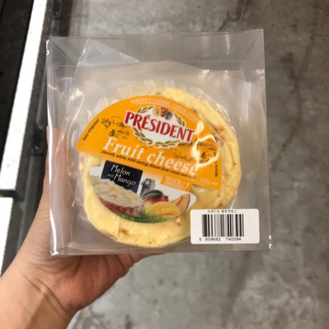프레지덩 멜론 망고 과일치즈, 125g, 4개