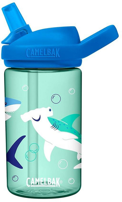 카멜백 에디 플러스 키즈 물병 400ml 힙 다이노스_165979, Sharks & Bubbles_165979