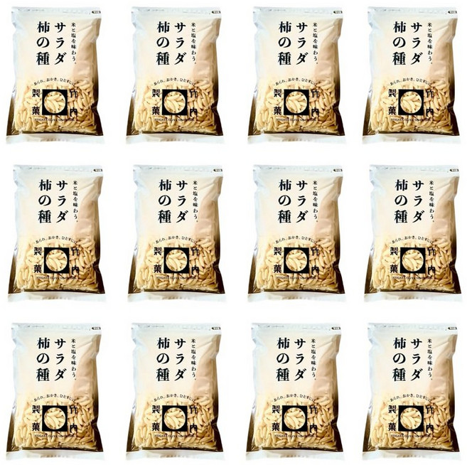 타케우치 제과 샐러드 감의 씨 쌀과 265g × 12봉 세트 쿠지 식품 덕용 척 첨부