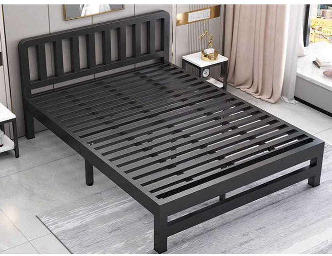 철제침대프레임 원룸 조립식 침대틀 받침 매트리스, 1개, 화이트 1200x1900