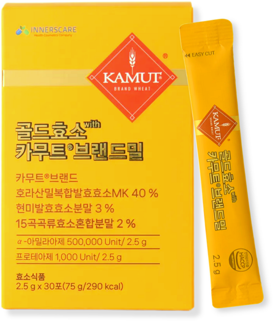 이너스케어 골드 카무트 효소 식약청 HACCP 인증 곡물 효소분말 100% 정품, 1개, 30회분