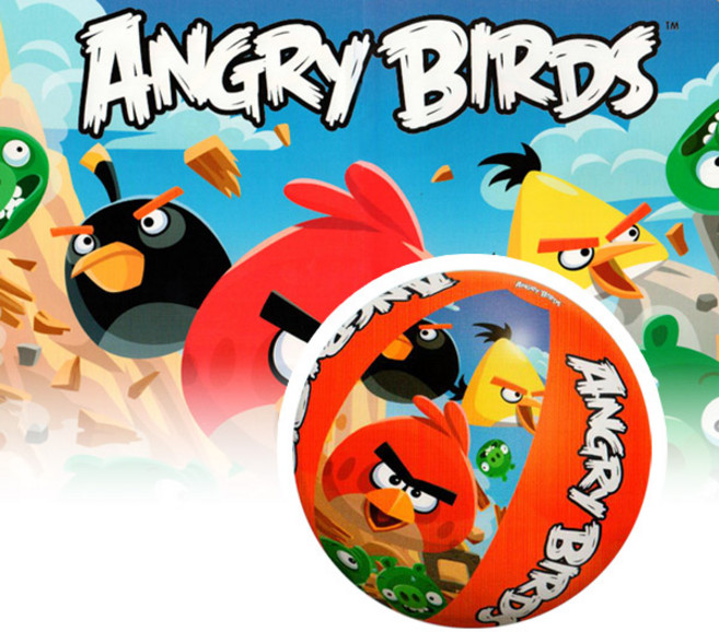 BW 96101 앵그리버드 비치볼 물놀이용품, 혼합색상, 1개