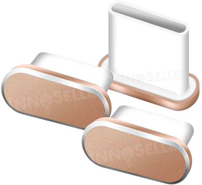 이노셀러 알루미늄 C타입 마개 C핀 충전단자 마개, 3개, 골드