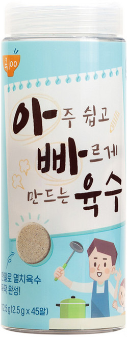 쿡백 아빠육수 45p, 112.5g, 1개