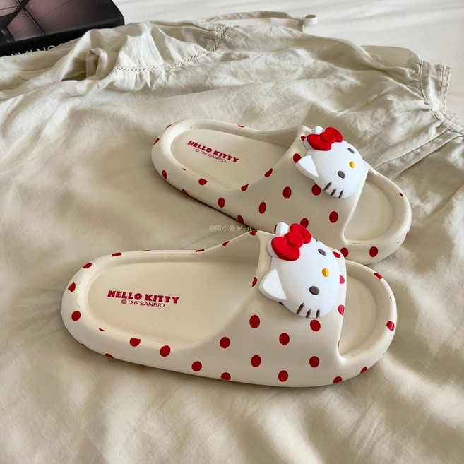 키티 슬리퍼 EVA 산리오 편한 미끄럼방지 실내화
