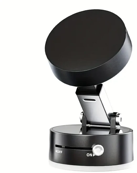 세컴 진공 강력 흡착 맥세이프 스마트폰 접이식 거치대 홀더, 1개, 블랙