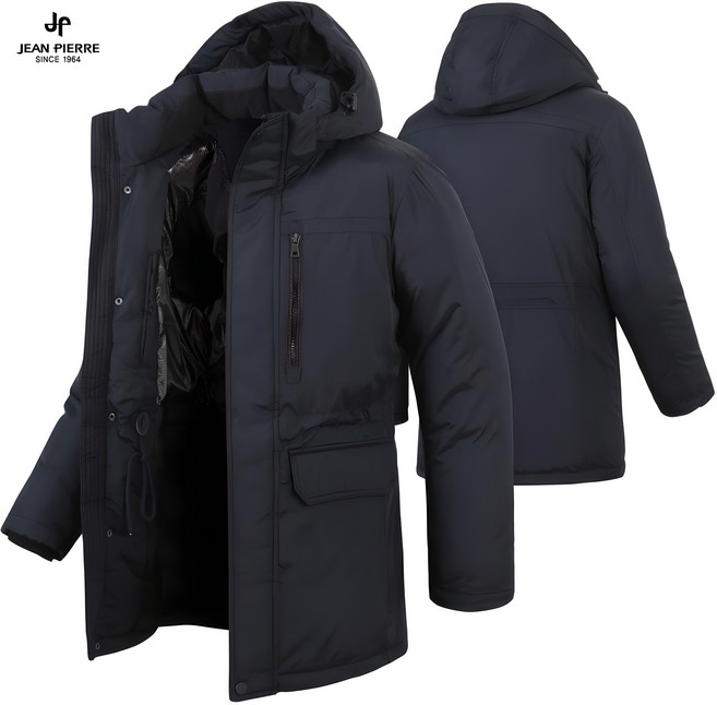 쟌피엘 백화점용 남자패딩 하프 사파리 방수방풍 자켓 JP고급하프패딩