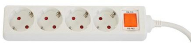 스마토 LED 과전류 차단스위치 멀티탭 4구 NM4-03S, 2.7m, 화이트, 1개