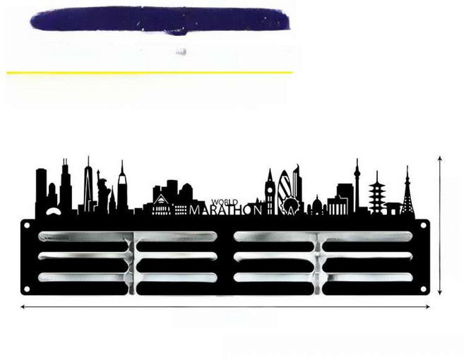 태권도 메달 걸이 거치대 육상 러닝 18K 마라톤, H