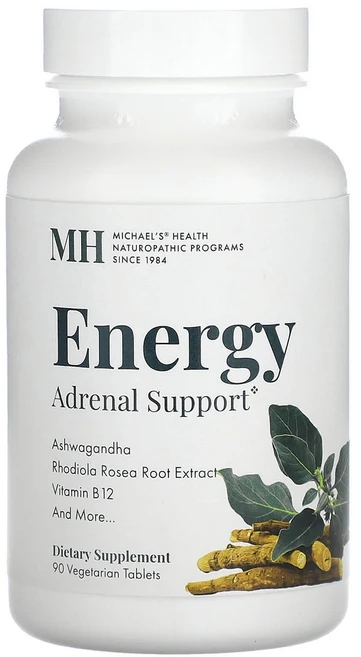 MH 에너지 Adrenal Support 90정 아슈와간다 홍경천 비타민B12 판토텐산, 1개 - 쿠팡