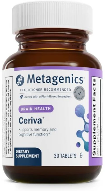 Metagenics Ceriva - Health & Memory Support* - Focus Aid* - Non-GMO & Gluten-Free - 30 Tablets, Metagenics Ceriva - Health & M, 1개, 30정 - 쿠팡