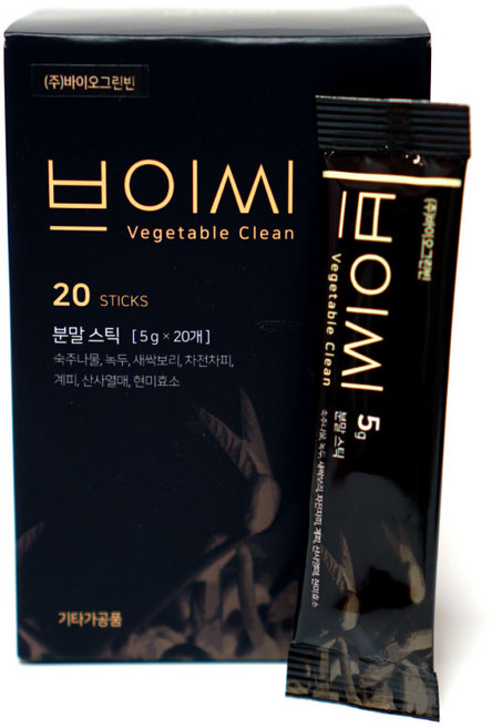 브이씨 20포 쾌변 식이섬유 변비탈출 속편한 숙취해소, 바이오그린빈 브이씨 5g 20포, 1개