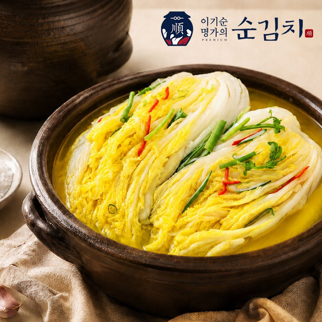 이기순 명인의 프리미엄 울금 백김치, 1개, 2kg