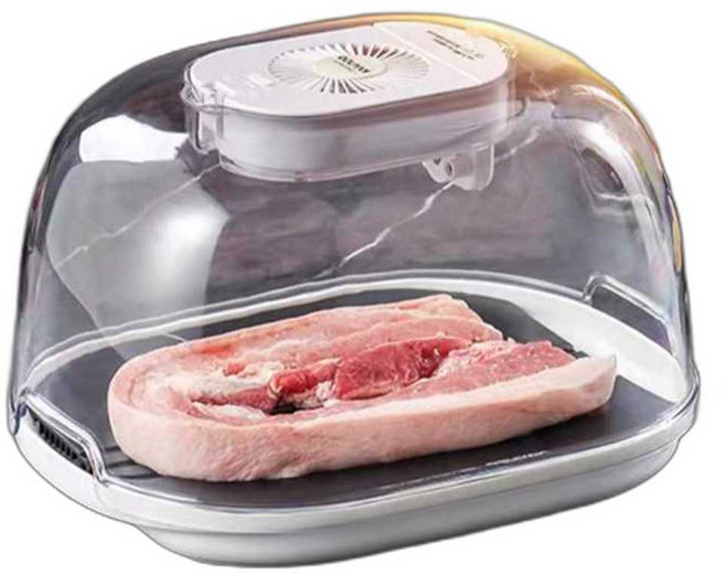 식품 신선도 해동기 냉동육 고기 육류 냉장 트레이, 1개, 금색