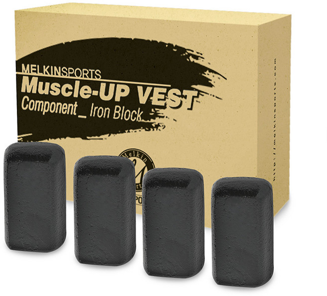 멜킨 중량조끼 전용 아이언블럭 4개1세트 (조끼미포함), 4개 (1세트)