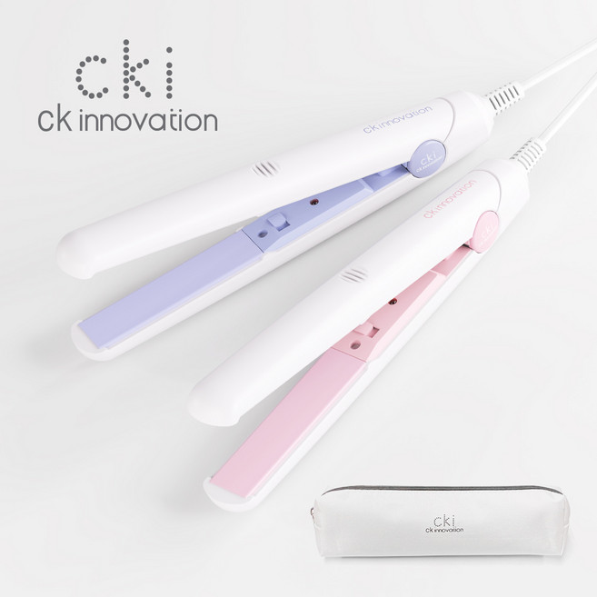 CKI 휴대용 미니 매직기 CKI-0701 + 파우치, 바이올렛