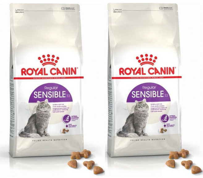 로얄캐닌 센서블 2kg x 2개 고양이 사료, 소화기능/췌장개선