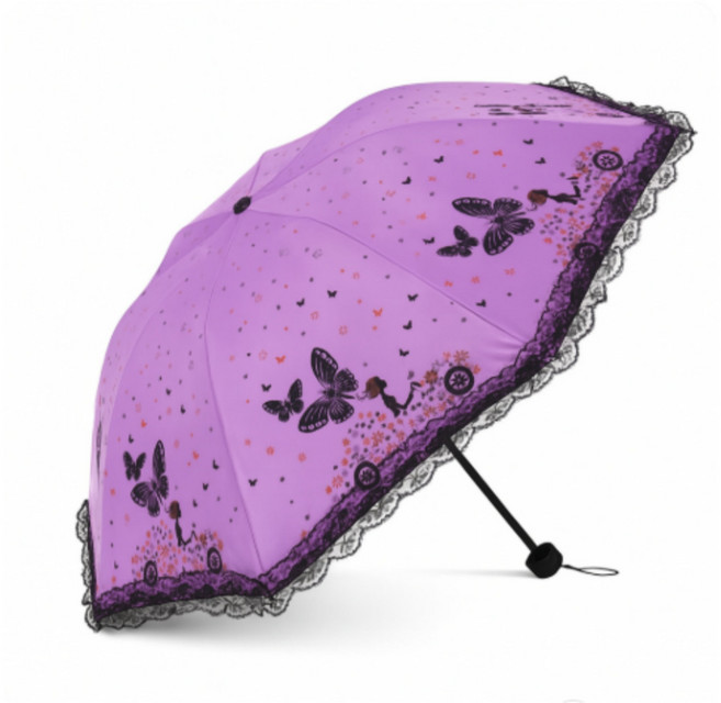 솔리드 레이스나비 경량 3단 양산 자외선차단 암막 우양산