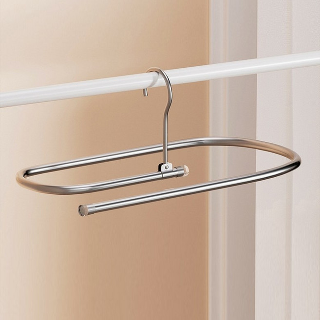 이불 옷걸이 이불걸이 이불걸이 옷걸이 스테인리스 이불옷걸이 이불옷걸이 특대형 이불걸이 옷걸이 이중 옷걸이 이불옷걸이 360도 회전 회오리 이불옷걸이 어깨뿔방지 옷걸이, 1개, 실버