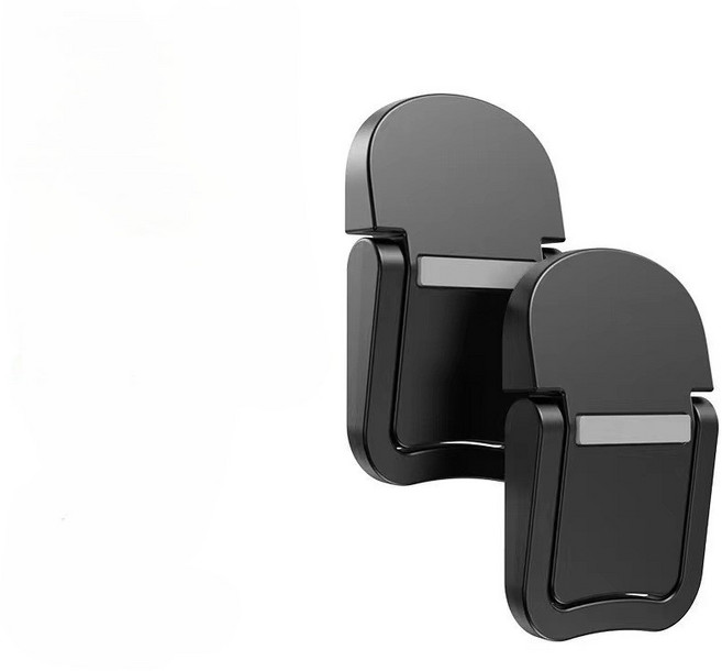 노트북 받침대 쿨링 거치대 미니 휴대용 접이식 각도조절 쿨러, 4개, 1단 블랙