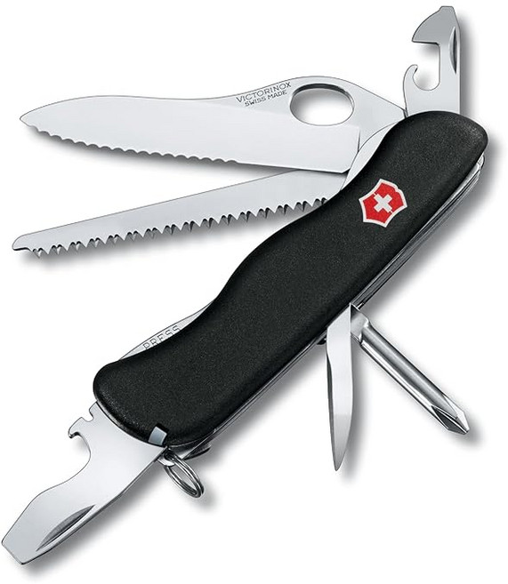 12 VICTORINOX(빅토리녹스) 트레일 마스터 블랙 다기능 나이프 방재 굿즈 등산, 1개
