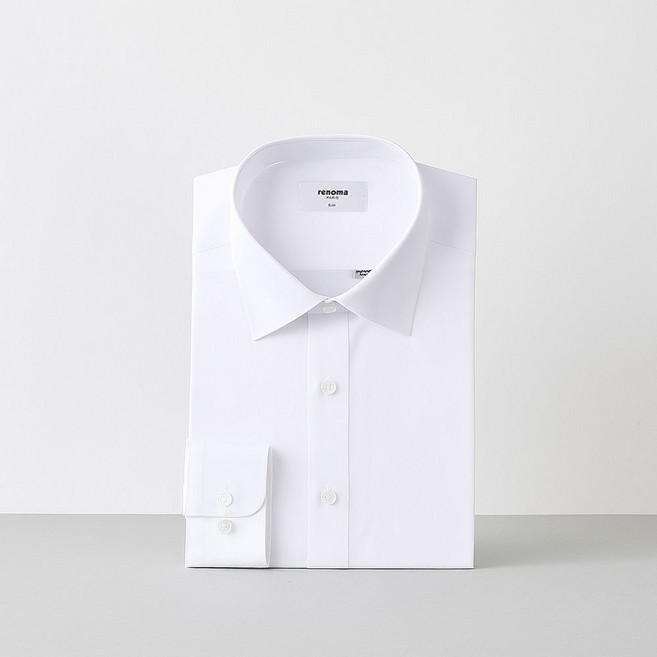 [백화점 상품] 레노마셔츠 스판 일반핏 노포켓 셔츠 RS002WH